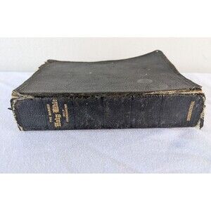 ANTIQUE 1928 THE MARKED HOLY BIBLE SELF PRONOUNCING INTERNATIONAL JOHN WINSTON